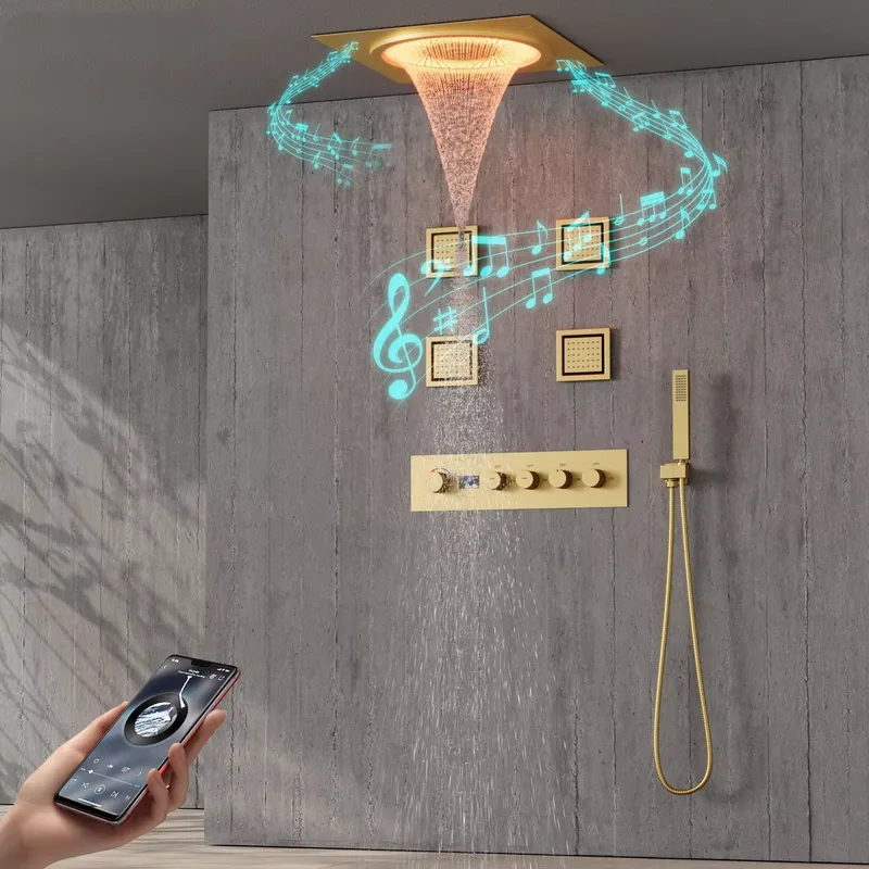 Spa & Wellness Dr Roy Sothers - Ensemble de douche LED intelligent avec