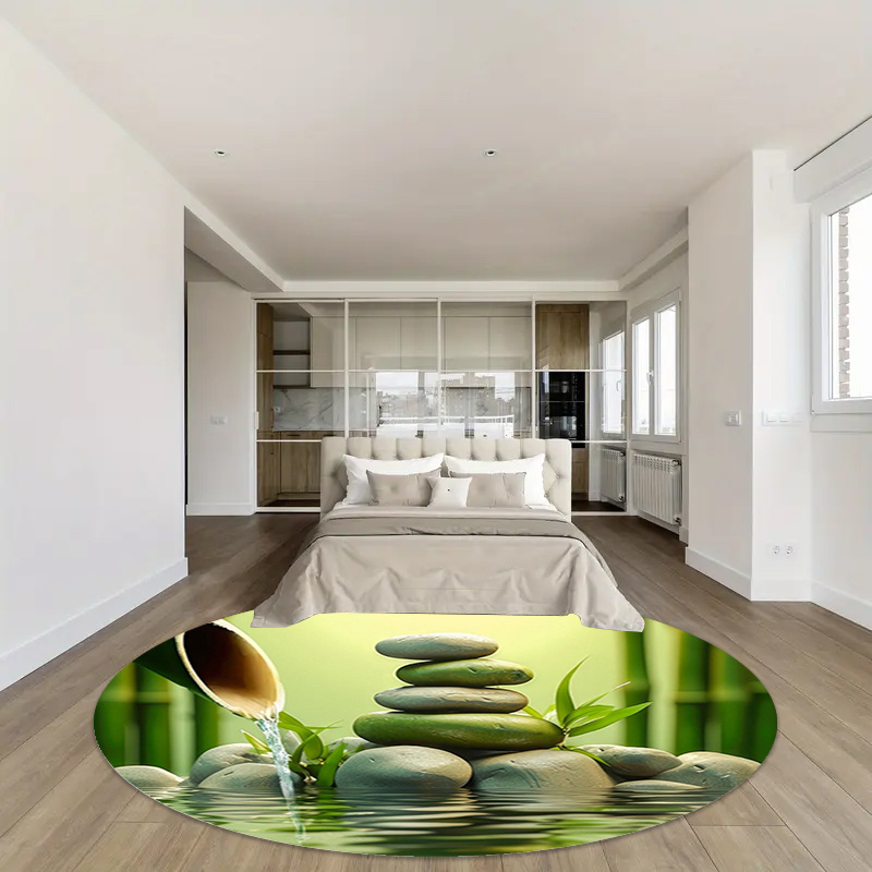 Tapis rond Zen en bambou et pi - Spa And Wellness Hotel avis et prix