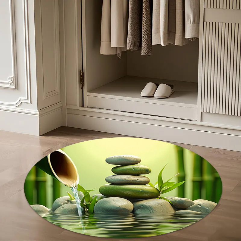Tapis rond Zen en bambou et pi - Spa And Wellness Hotel avis et prix
